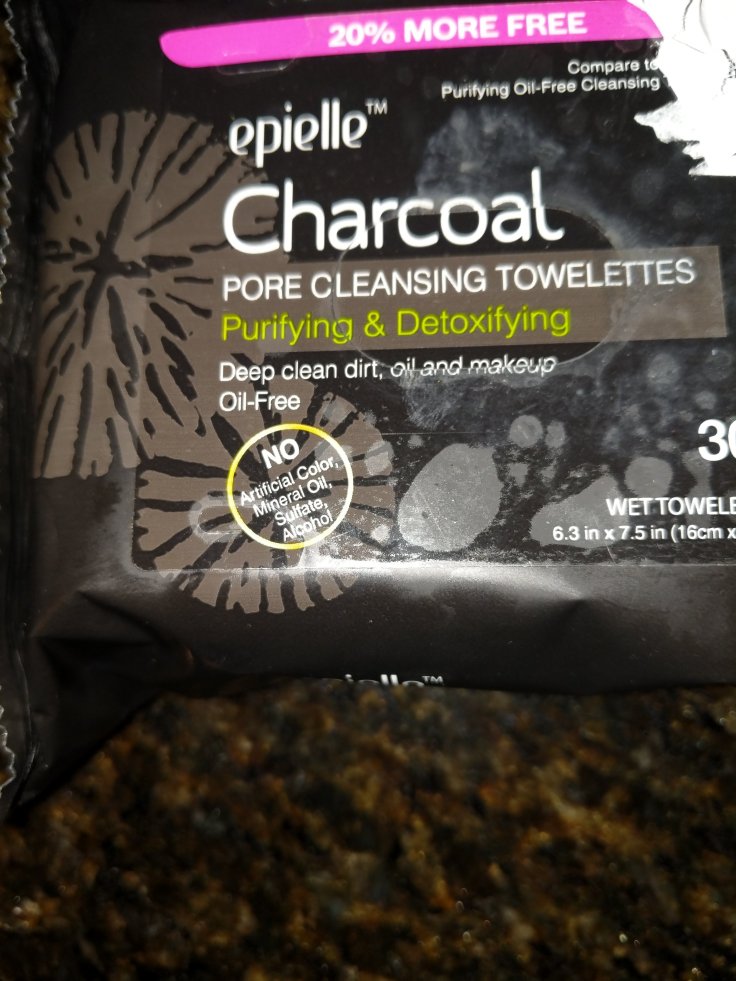 Charcoal for makeup removal