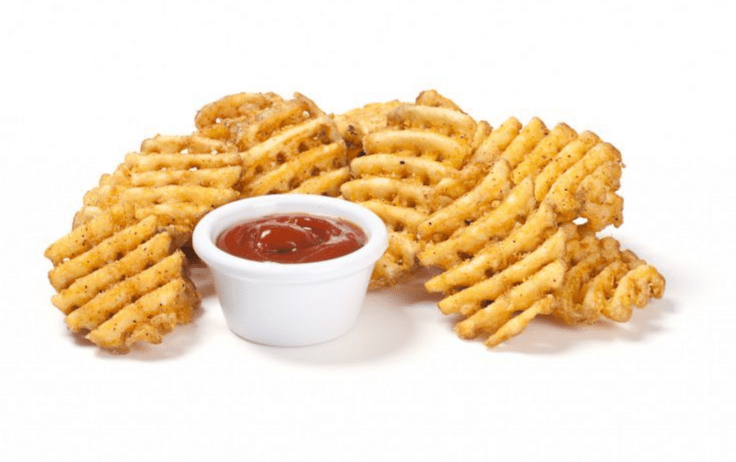 yummy, waffle fries!