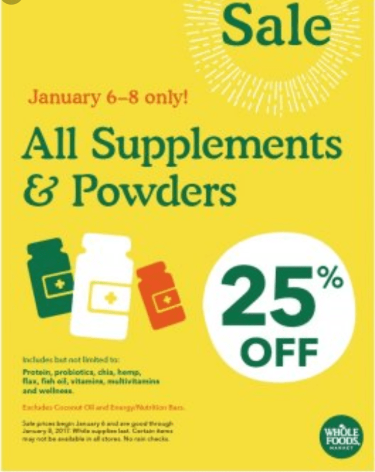 sale ad from whole foods! 