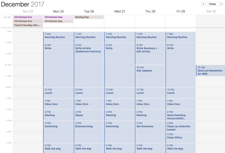 Add your workout to your calendar