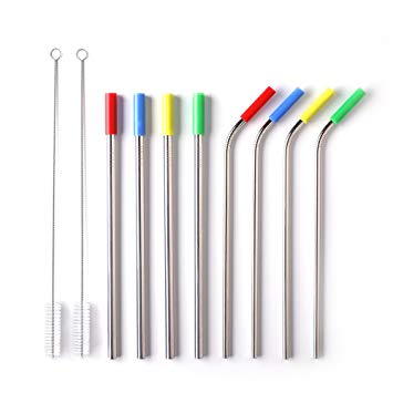Metal straws are a good alternative to plastic straws!