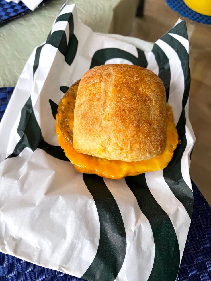 Impossible breakfast sandwich